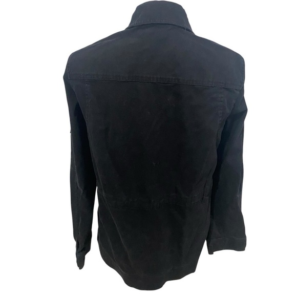 Karl Lagerfeld Women’s Logo Patch Utility Jacket Black Size Medium - Picture 8 of 14